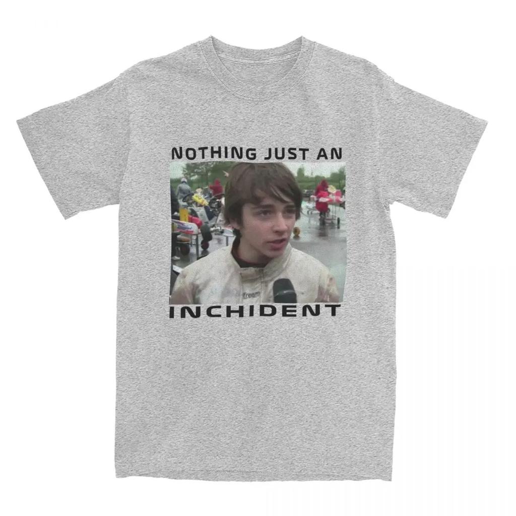 Awesome Just An Inchident Charles Leclerc T-Shirts for Men Women Pure Tees Shirt Printed Clothes