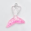 Gradient Resin Mermaid Tail Keychain Pendant Earrings - DIY Jewelry Accessory