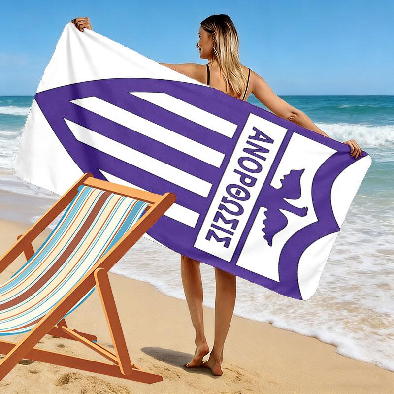 Anorthosis Famagusta FC Print Beach Towel, Large Soft Quick Dry Towel for Beach Camping Swimming
