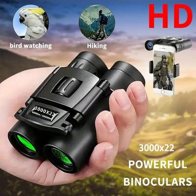 3000x22 Powerful Binoculars 50000m Long Range Folding Mini Telescope Bak4 Fmc Optics For Sports Outdoor Camping Travel