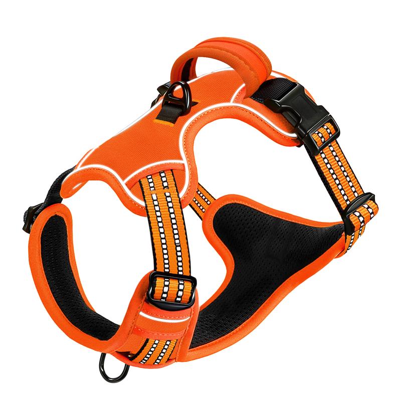 XCHO Anti-Pull Reflective Dog Harness Vest L (Chest 66-90cm, 18-33kg)