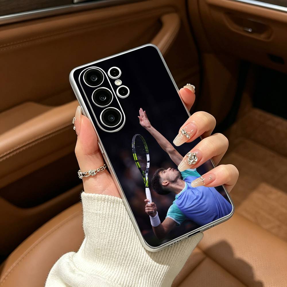 C-Carlos -A-Alcaraz-Tennis Phone Case For Samsung S25,S24,S21,S22,S23,S30,Ultra,S20,Plus,Fe,Lite Transparent Cover