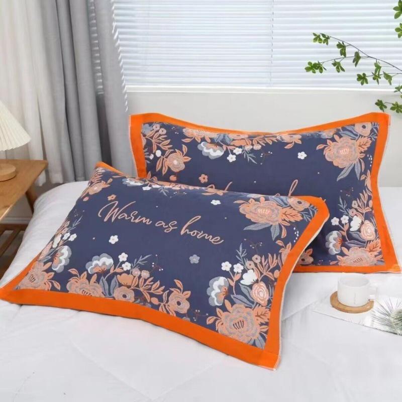 Yiwenwo Non-Slip Extra Large Cotton Gauze Pillowcase with Fixed Straps for Students & Adults