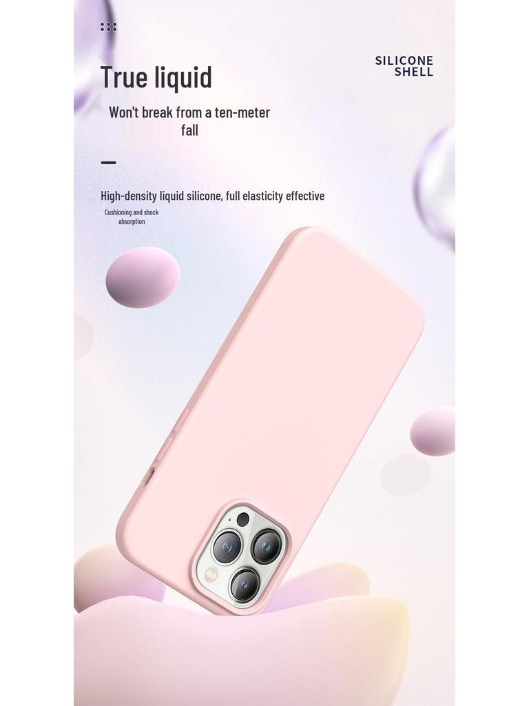 Magnetic Liquid Silicone Protective Case for iPhone 15 Pro Max - Drop-proof, Skin-friendly, with Animation Pop-up Feature