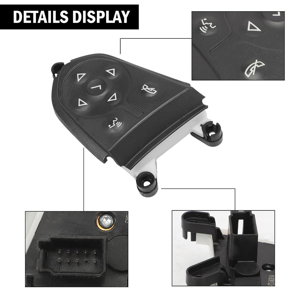 Steering Wheel Audio Control Switch Compatible with Silverado Sierra 1500 2500 3500 Suburban Tahoe 23262276