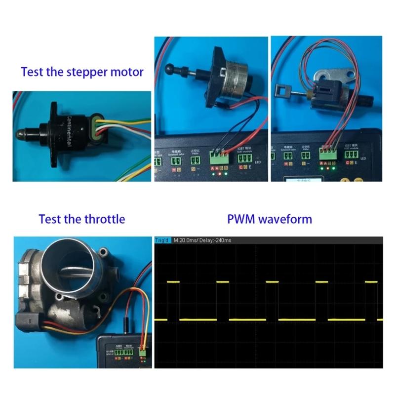 Idling Stepper Motor Instrument Fault Detector Drive Simulators Auto Ignitions Coil Tester Ignitions Coil Test Detector