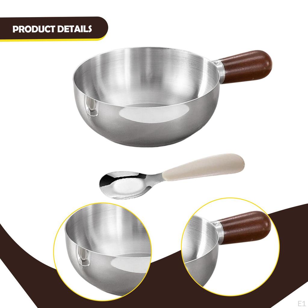 Kasserolle Kleiner Milchtopf Multifunktional Tragbar Rührschüssel Butterwärmer Kochen für