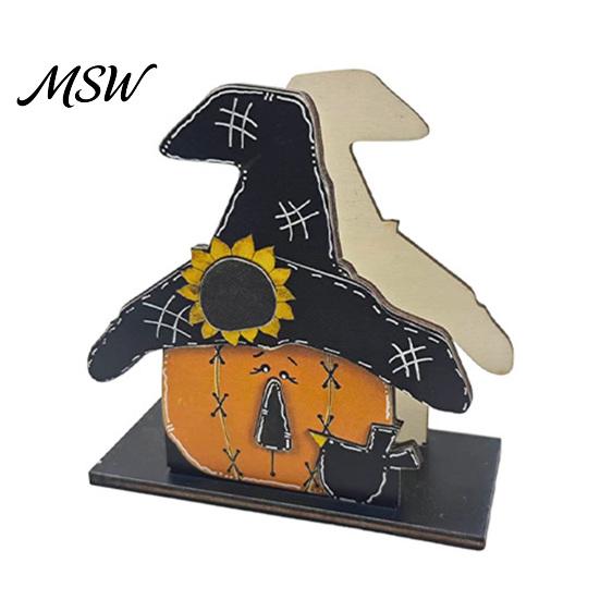 Festive Table Decor Halloween Wooden Napkin Holder, Ghost Pumpkin Decorative Tabletop Tissue Dispenser, Holder Paper Storage Organizer for Holiday
