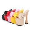 Fashion Hesitant nightclub super high heels slippers women's work shoes catwalk pole dance shoes