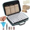 70 Slots Seed Storage Organizer, Garden Seeds Saver Kit Seed Organizer with 20 Seed Envelopes, Write Label, Funnel