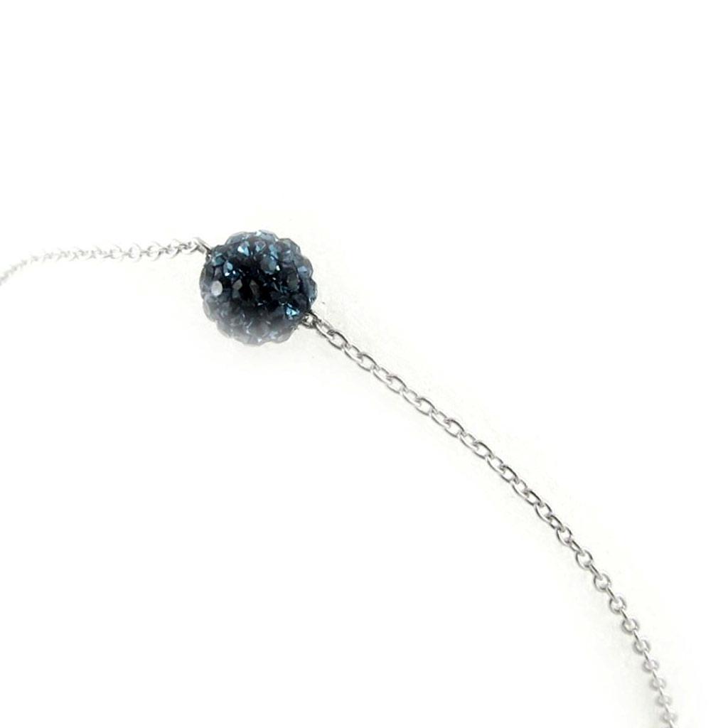 Les Trésors De Lily [K9562] - Bracelet Argent 'Sissi' bleu - 6 mm