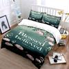 Floral Scripture Set For Inspiration Kid'S And Adults' Bedroom Decor, Exquisite Three-Piece Bedding Set Gift