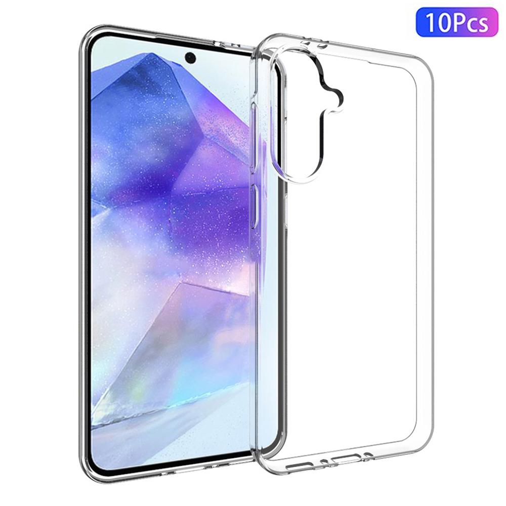 

10 шт./уп. Чохол для Samsung Galaxy A56 5G Прозорий захисний чохол для телефону з ТПУ без водяних знаків Style A