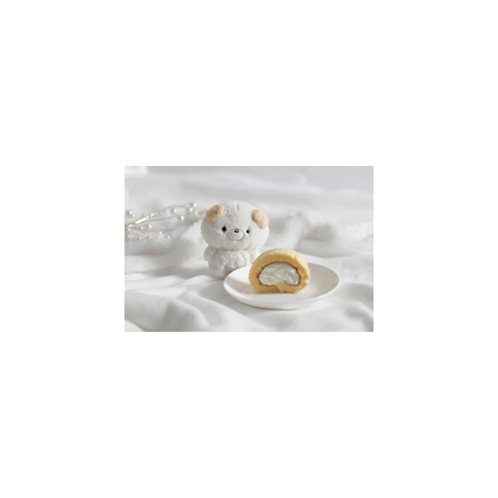 San-X Pokan Tan Hanging Plush Toy Simple Design 105mm x 80mm x 50mm Soft Stuffed Animal