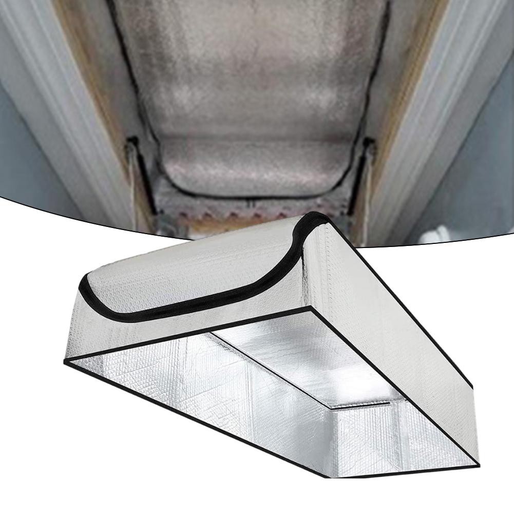 

Aluminum Foil and Bubble Attic Stair Cover Seals Off Openings to Prevent Heat Loss and Protect Against Moisture Infiltration