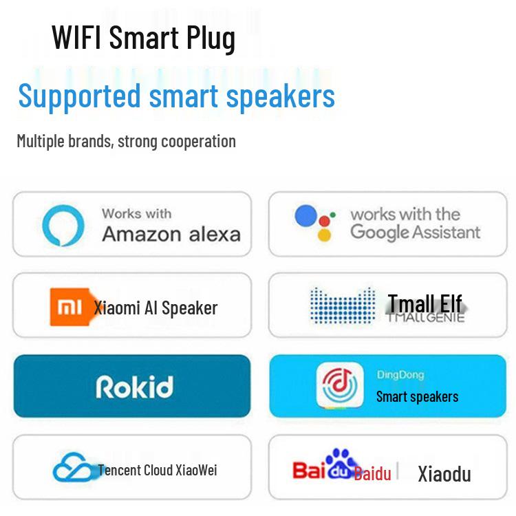 Smart WiFi Socket with Power Metering, 16A European Standard