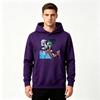Men Anime Print Pullover Hoodie Casual Long Sleeve Streetwear Sweatshirt