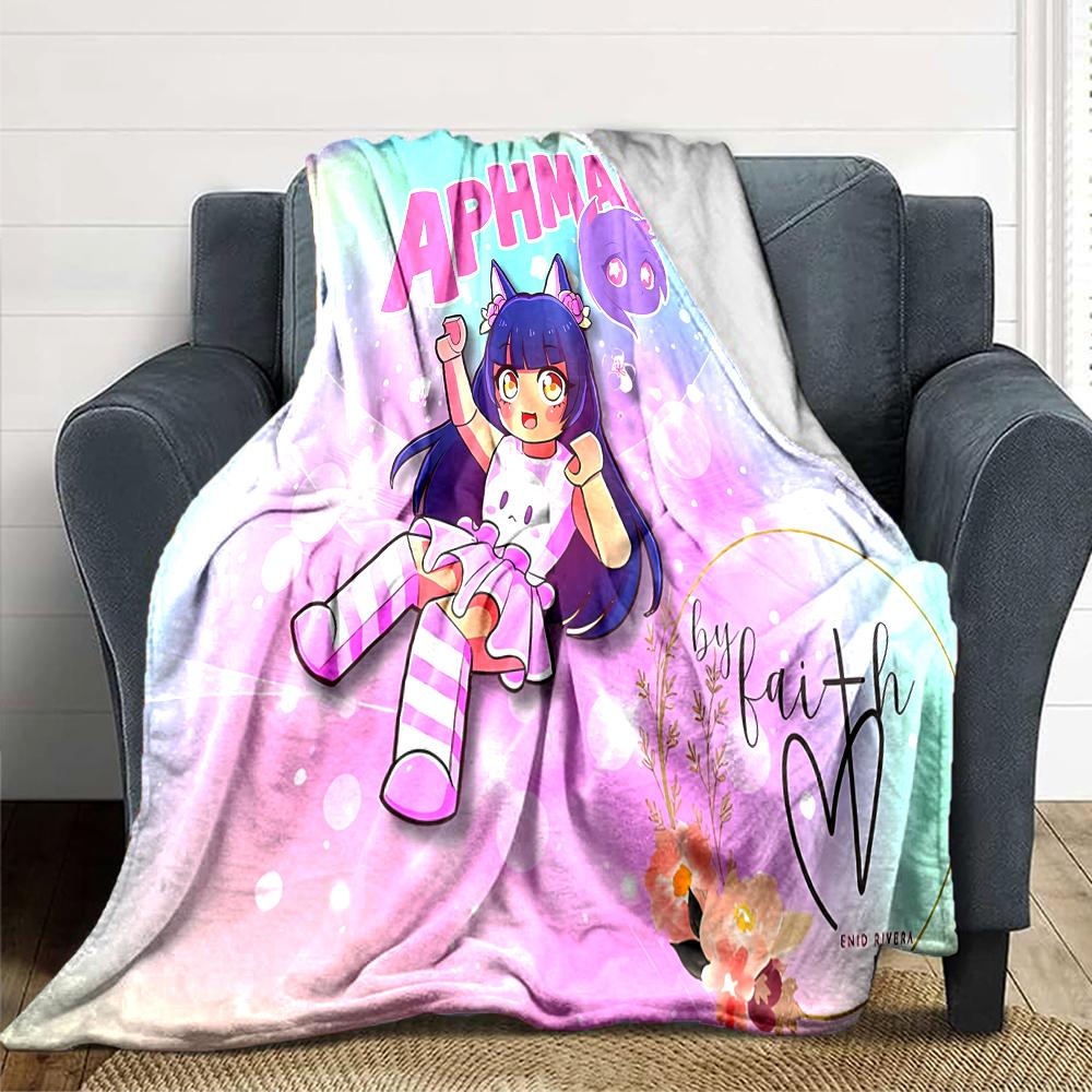 1Pc Aphmau'S Whimsical World Blanket For Couch Bed Plush Cozy Fuzzy Blanket Super Soft Warm Blankets For Fall And Winter 09181