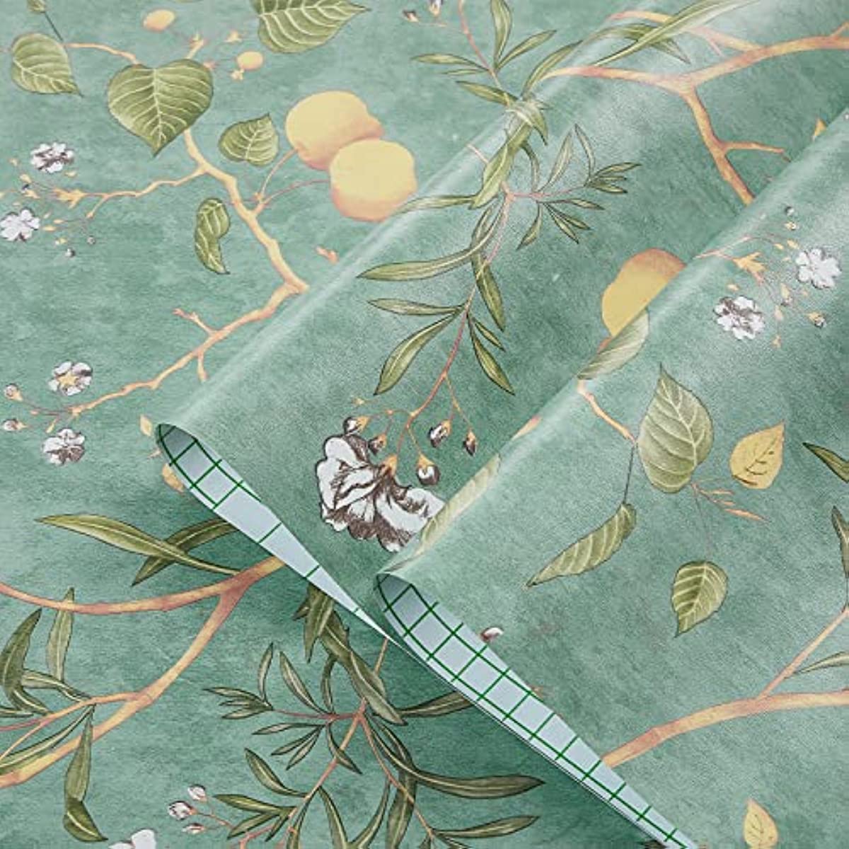 

Винтажные ботанические птицы самоклеящиеся обои виниловые самоклеящиеся обои зеленые съемные контактные обои для декора дома 1mx45cm