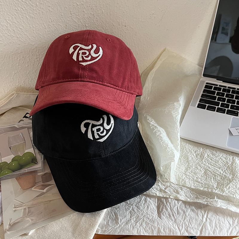 Japanese Spring and Summer Students' Letter Embroidered Baseball Cap Korean Version Men and Women Casual Shopping Couple Trendy Baseball Cap