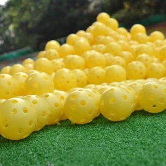 12/50Pcs 41mm 26 Holes Hollow Golf Sports Indoor Training Practice Plastic Ball