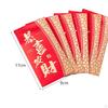 6 Pieces Chinese Year Red Envelopes Hong Bao Packets Packet Bag for Party Spring Festival
