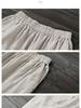 Damen Frühlings-Baumwoll-Leinen High Waist Schlankmachende Haremshose - Locker, Vielseitig, Große Größen Cropped Karottenstil