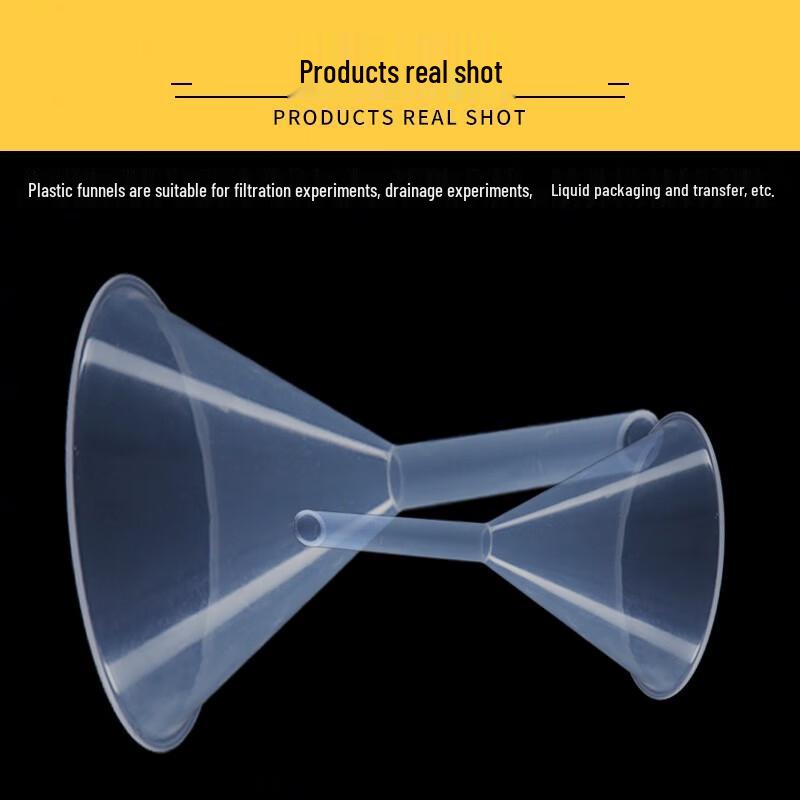 Plastic Conical Funnel Set for Lab Experiments