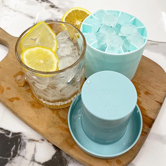 Ice Maker Food Grade Silicone Round Cylinder Cocktail Ice Cube Making Mould Bar Accessories