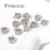 2/6/12Pcs/Lot 18K Gold Plated Bail Beads For Jewelry,Bails For Pendants Connector DIY Bracelet Accessories,Separators For Beads