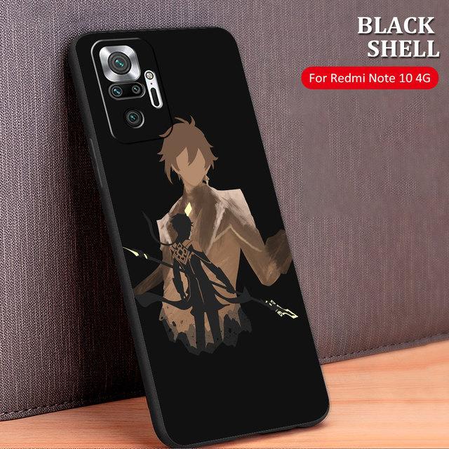 Husă celulară Genshin Impact Anime Capa pentru Xiaomi Redmi Note 10 Pro 9s 9c 8 9a K40 9 8t 9t 11 K40s 11t K50 11s