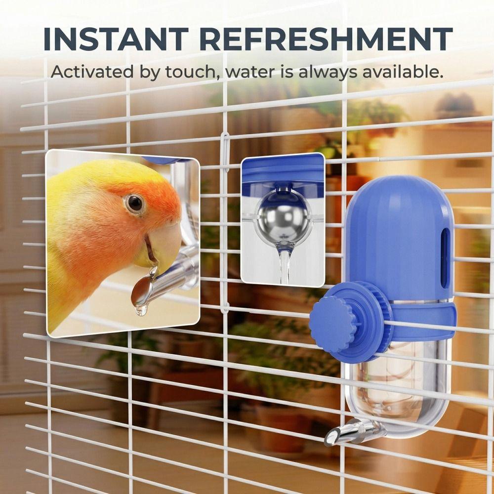 Hanging Bird Automatic Drinker Knob Lock Cage Hanging Drinker Birds Water Dispenser  for Small Pets