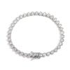 Heart Shape 5A CZ Tennis Bracelet 4mm Brass Single Row Chain Clean Setting ODM  Ready for Streetwear Jewelry Stores