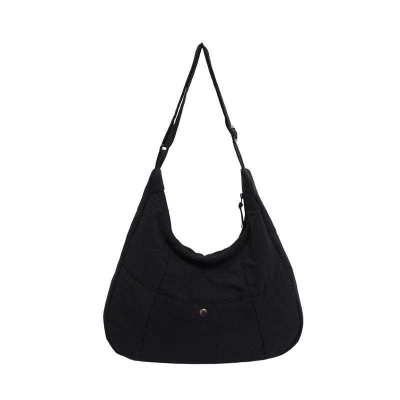 

Commuter tote bag Korean loose shoulder bag large capacity handbag fashion ins shoulder messenger bag чёрный