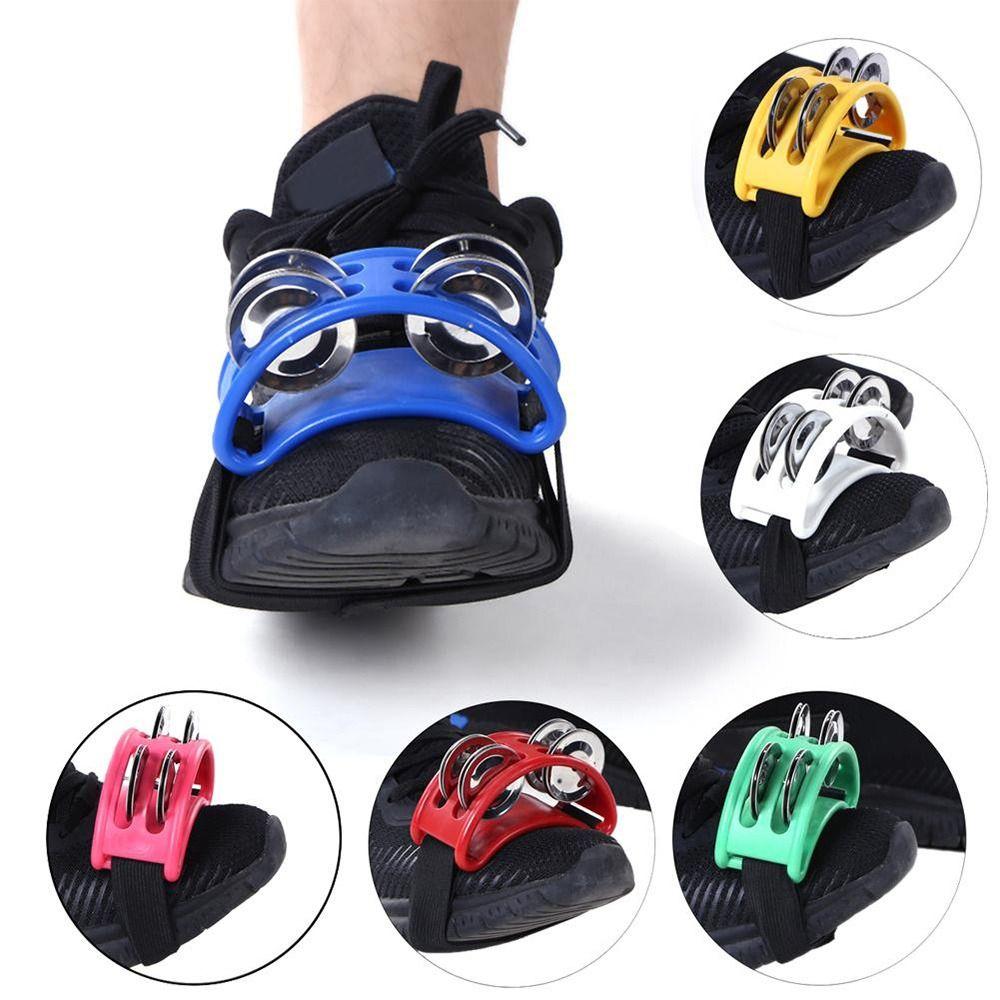 

Musical Elliptical Drum Hand Foot Jingle Drum Foot Shaker Percussion Instruments Foot Tambourine зелений