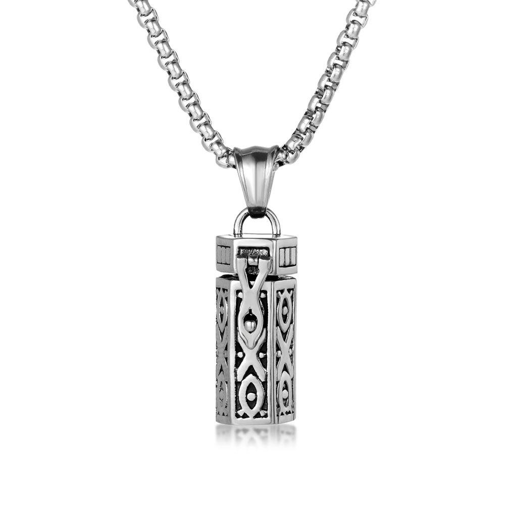 2026 Aromatherapy Essential Oil Necklace, Hollow Pendant, Retro Perfume Bottle Essential Oil Jewelry.