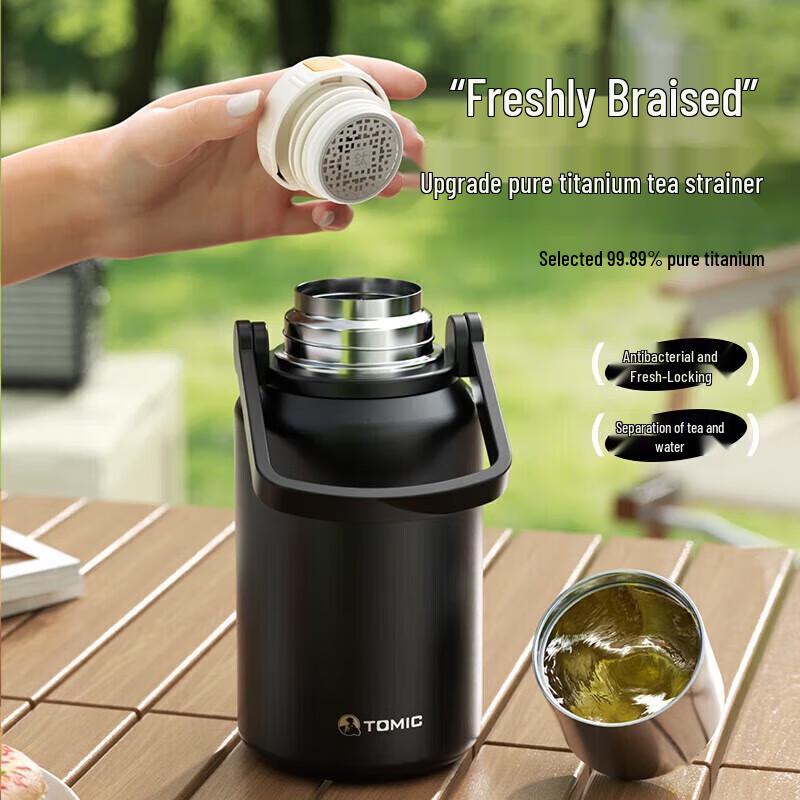 Temeike TW00026 Large Capacity Stainless Steel Thermos with Tea Filter
