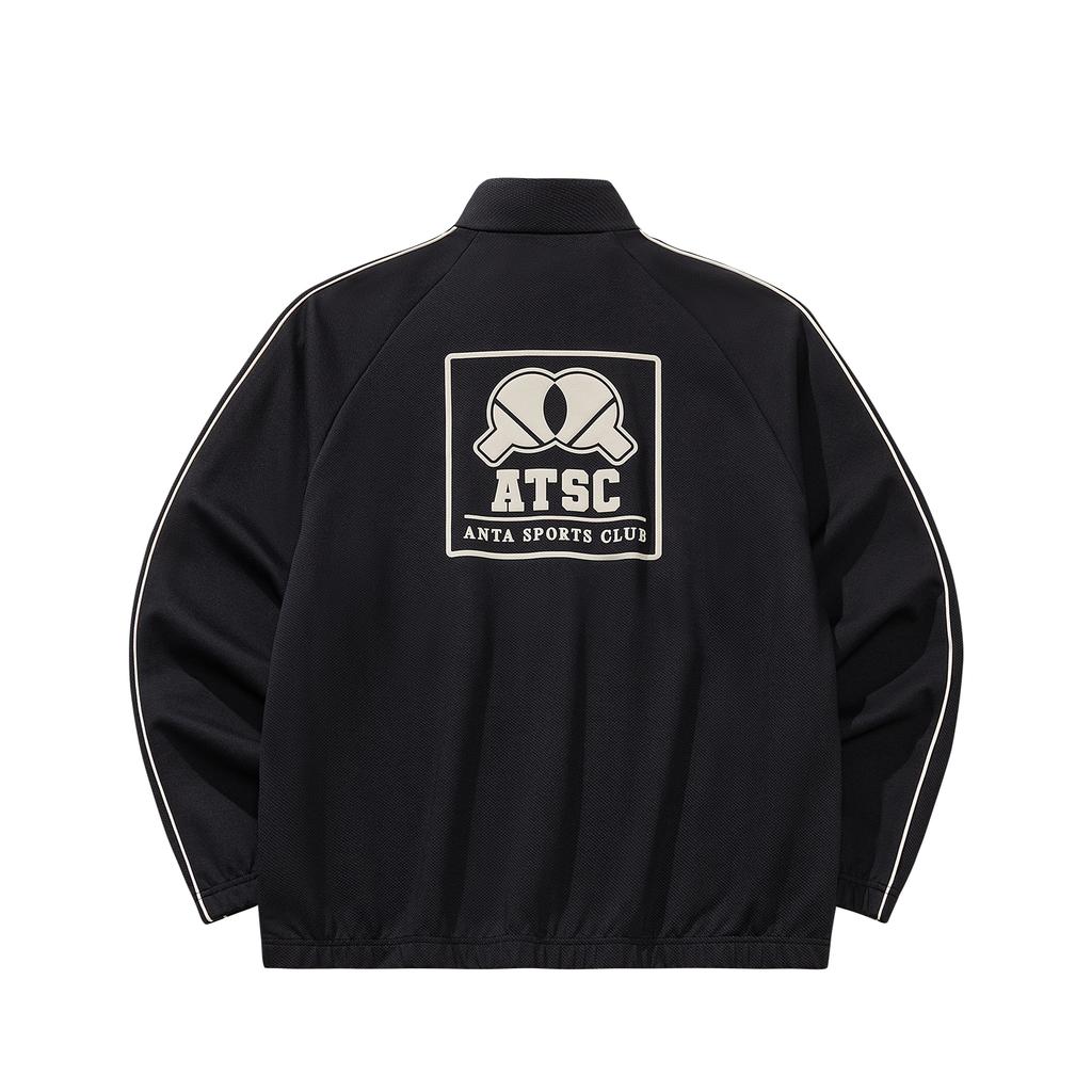 Anta Retro Lifestyle Series Knitted Sports Jacket Men tops Basic-Black 152618701-3