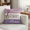 Polyester Material Cushion Cover Lavender Style Pattern Home Decor Pillowcase  Home Decor
