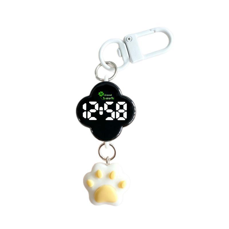 Led Digital Electronic Watch Keychain Touch Digital Watch Night Light Multifunctional Hanging Watch Pocket Watches For Student