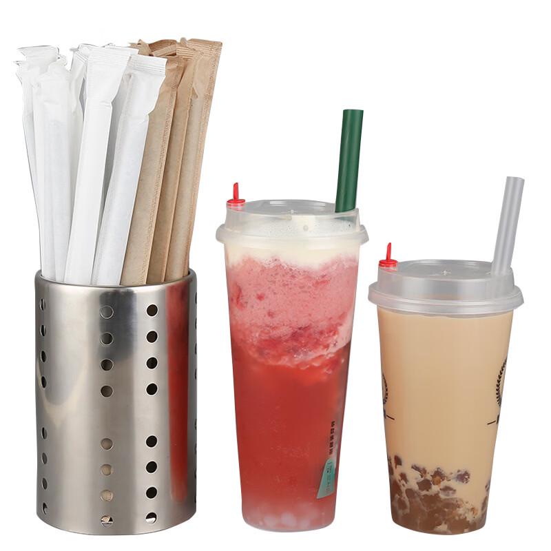 Große, einzeln verpackte Bubble Tea Strohhalme aus Zuckerrohr-Pulp