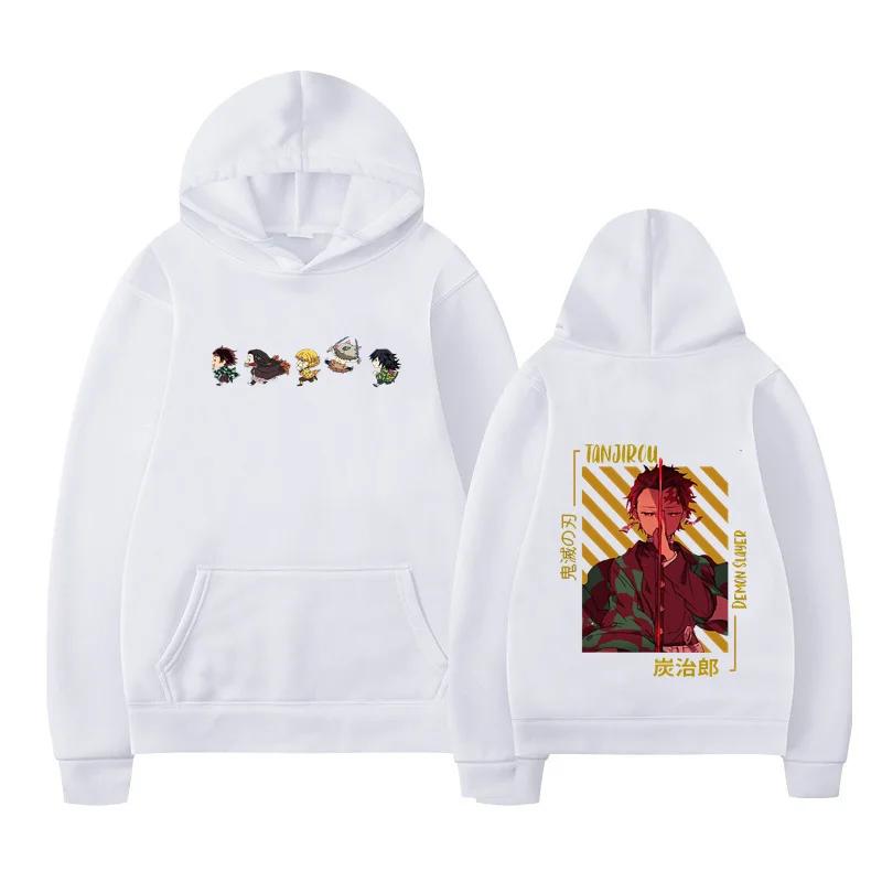 Autumn Anjuro Bakugou Hoodies Men Women Fashion High Street Sweatshirts Vintage Pullovers Tanjiro Hoodie Oversized Tops