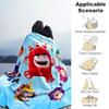 1pz Coperta Stampa Oddbods, Coperta Leggera per Divano, Letto - Morbida e Calda, Regalo per Tutte le Stagioni come Natale, Halloween