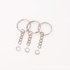 DIY Metal Keychain with Doll Pendant and Snap Hook