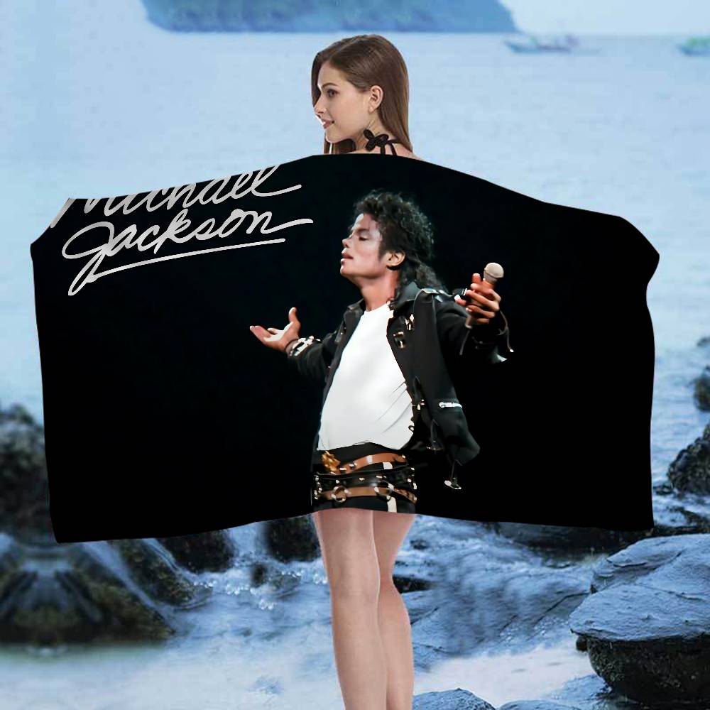 MJ King Of Pop M-Michael J-Jackson Microfiber Blanket Quick Drying Beach Towels Printing Super Absorbent Pool Towel Blanket