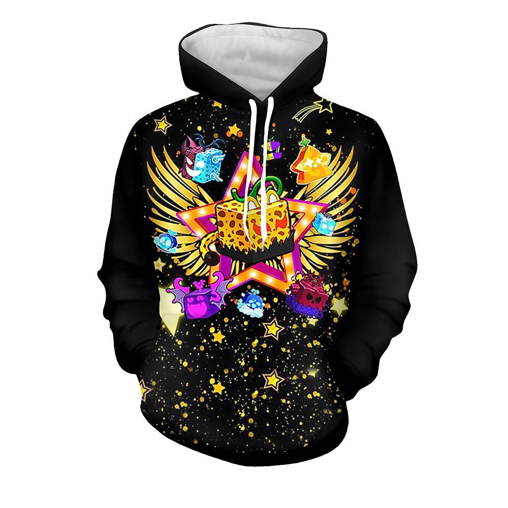 Blox Fruits Anime Mikina Kreslená Mikina Streetwear Mikina s Kapucí Muži Ženy Cosplay Sport