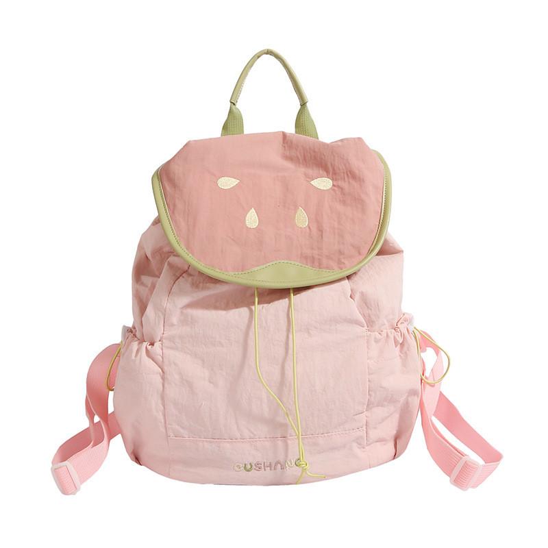 

Nylon Stylish Backpack With Soft Finish And Ventilated Structure For Daily Carry розовый