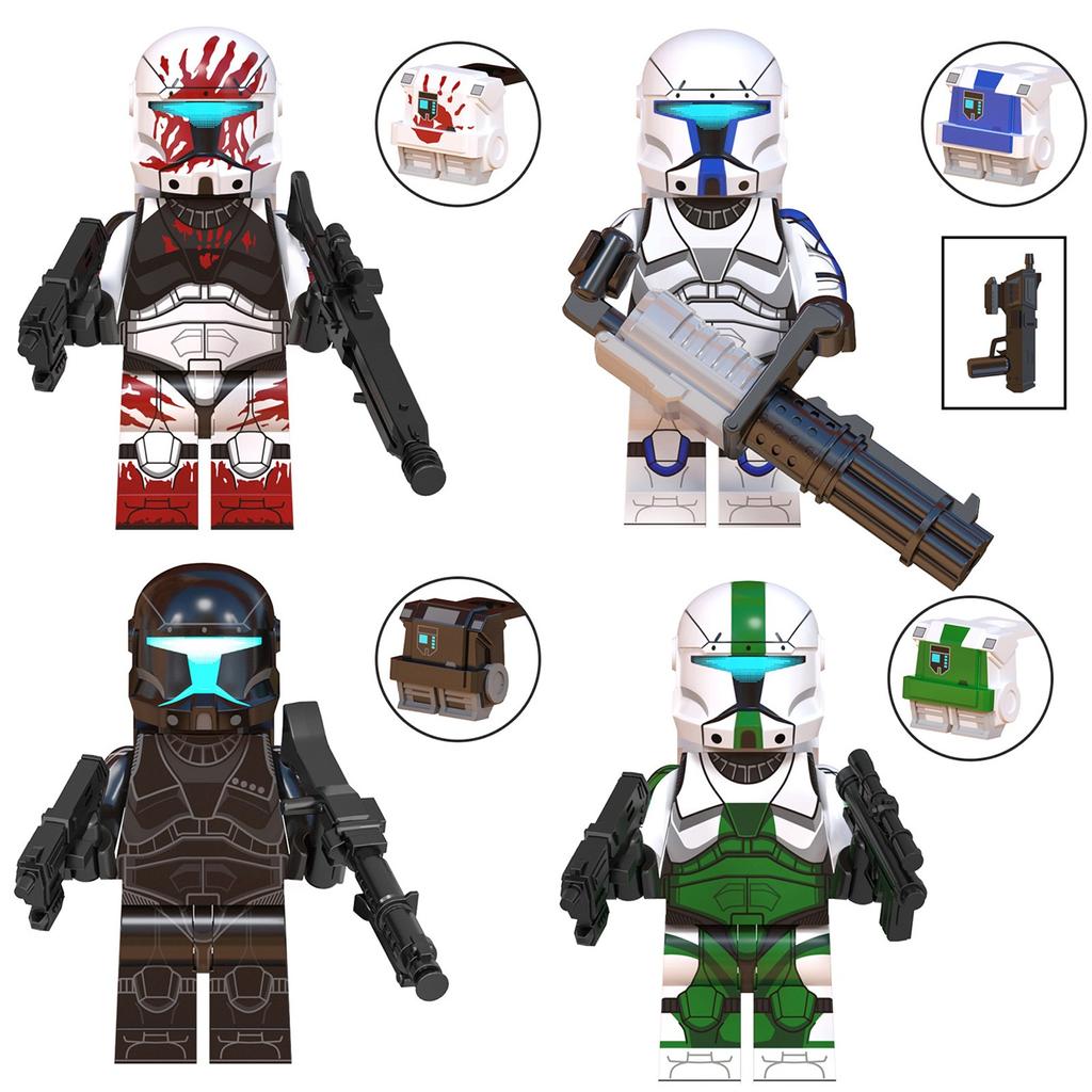 8pcs Of Various Soldiers, Children's Assembled Building Humanoid Toys