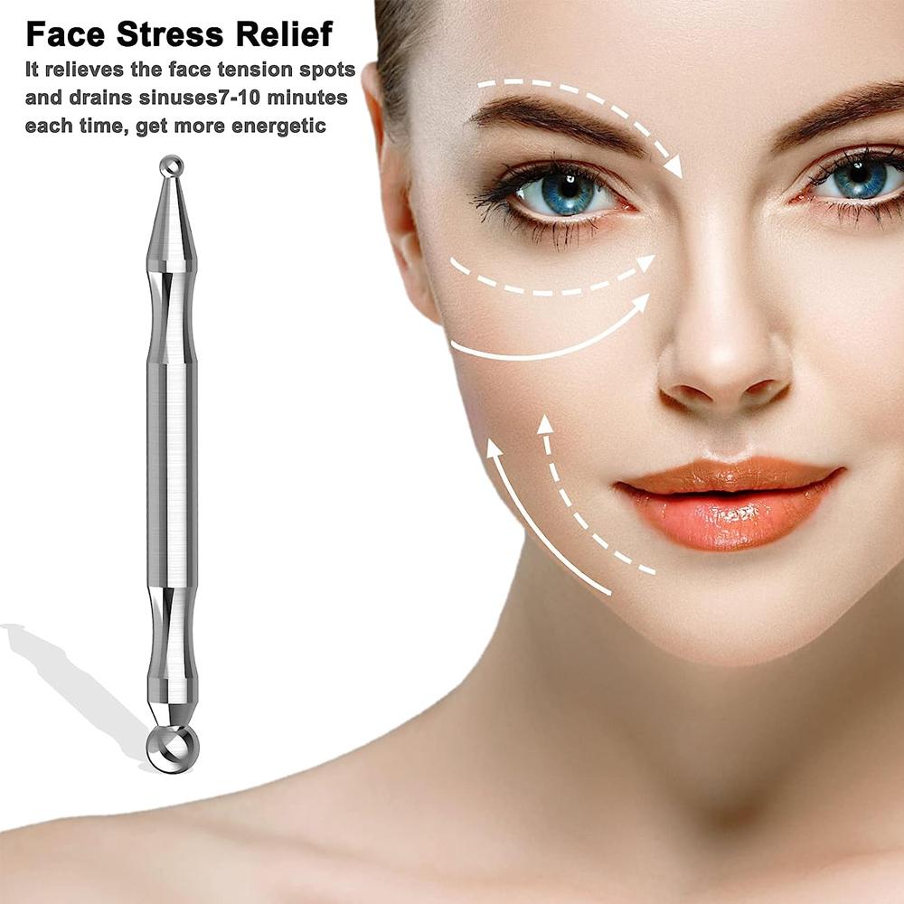 1 Stück Edelstahl-Akupunkturstift Gesichtsrreflexologie Akupressurwerkzeug für Triggerpunkt Manuelle Massage
