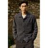 H M Regular Fit Waffle Texture oversHirt Navy Blue Patterned
